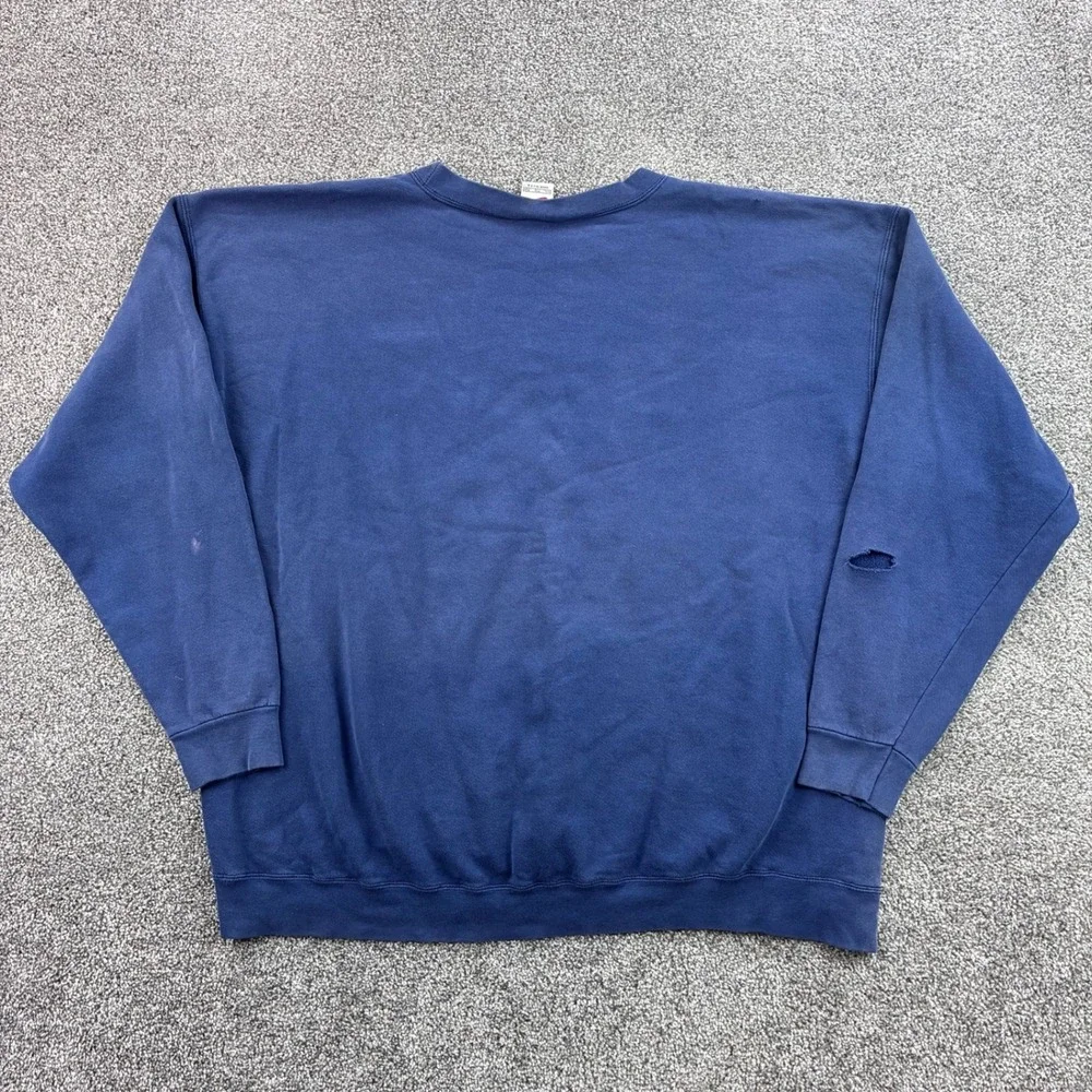 Vintage Nike Michigan Wolverines Football Sweatshirt Mens 2XL Blue Cotton USA